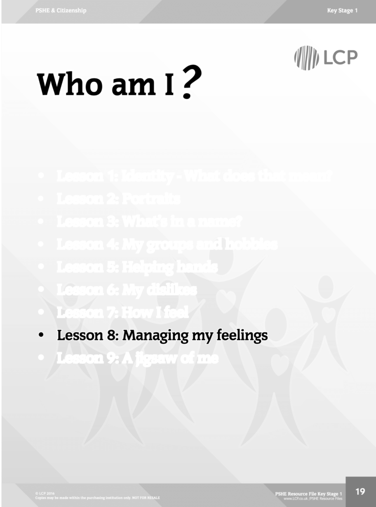 PSHE EYFS & KS1 Sample lesson: Managing my feelings - iTRACK Education